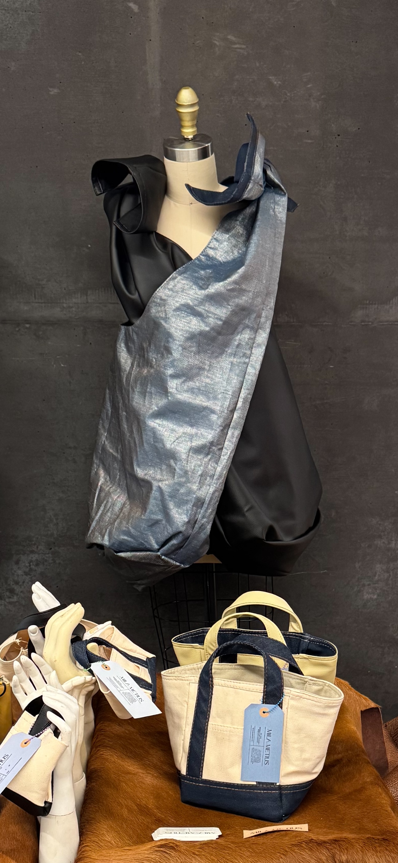 Mila Metius display at pop-up event